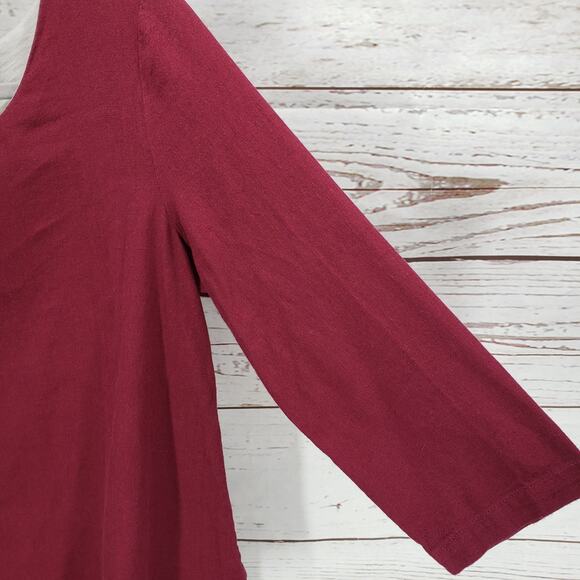 Soft Surroundings Women's Linen Blend Asymmetrical Tunic Top Size XS - Picture 5 of 12